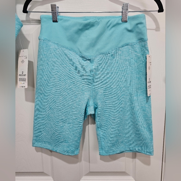 NWT Nanette Lepore "Play" Medium Blu Radiance Activewear Set - Picture 7 of 10